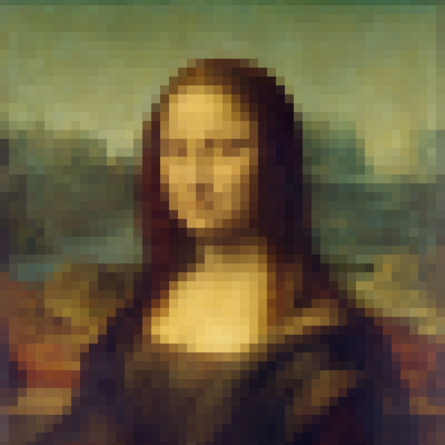 Verpixelte Mona Lisa/CC0